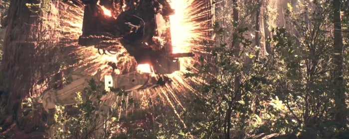 Star Wars Battlefront Trailer Chicken Walker Explosion